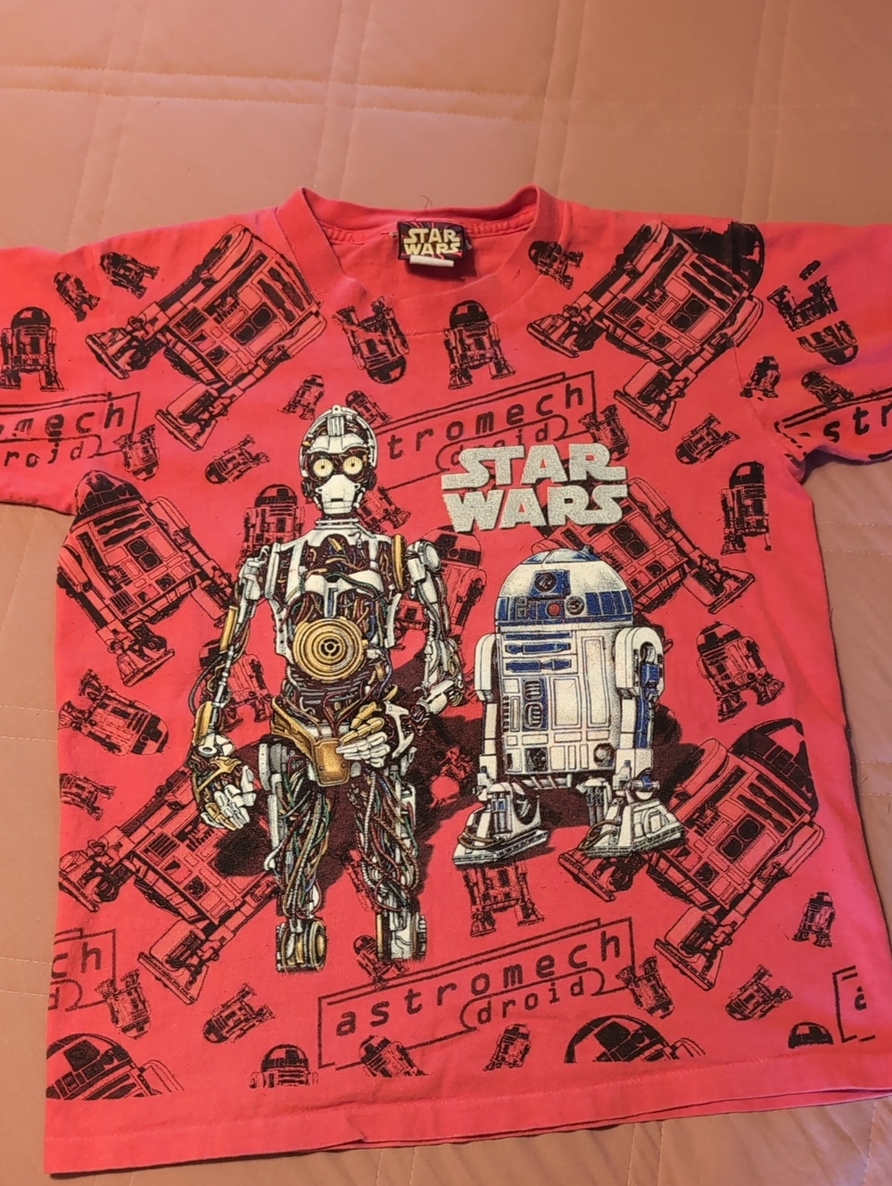 Star Wars Kids' Red C-3PO & R2-D2 Graphic Tee